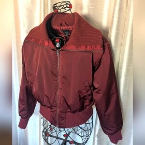 Burgundy Bomber Jacket